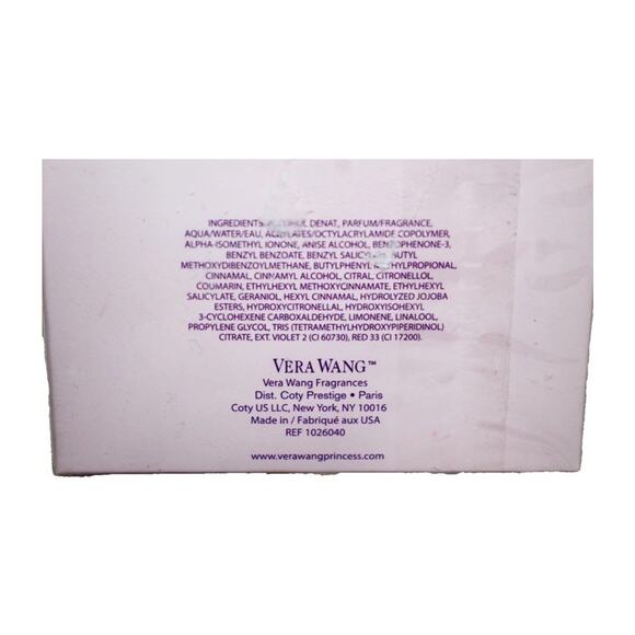 VERA WANG Princess Eau De Toilette Spray 3.4 FL OZ NEW SEALED NWT - Picture 7 of 7